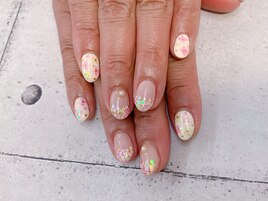 ホログラムフラワーネイル