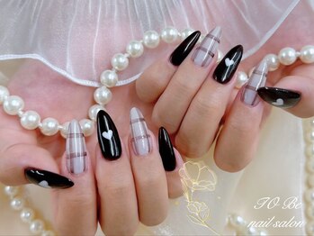 ネイルサロン トゥービー 御徒町上野(To Be)/チェックネイル