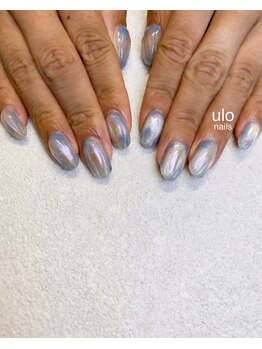 ウロネイルズ(ulo nails)/アイスブルーキラキラネイル
