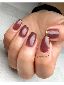 ボルドー×ゴールドミラー