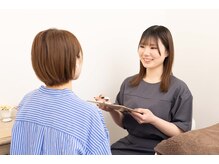 自宅ケアやスタイリングアドバイスなども丁寧にお伝えします♪【新潟市東区はなみずき】