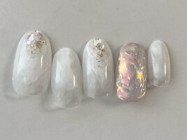うるうるオーロラ×白ニュアンス