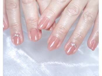 ベルフィオーレ 拝島店(bel fiore)/ワンカラー+ストーン 透明感