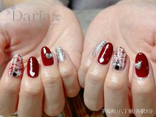 ダリア トータルビューティー(Daria. total beauty)/ツイード　ワンカラー　ボルドー