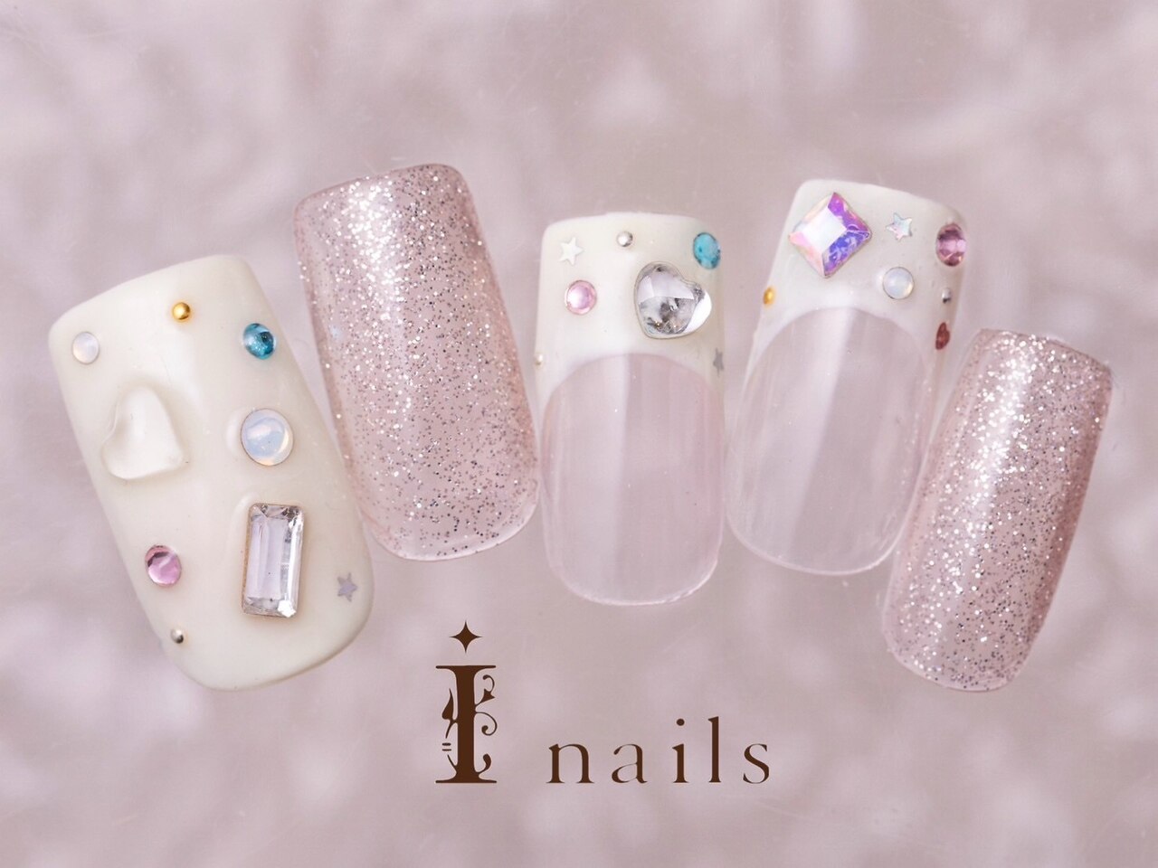 ネイルチップ 宝石ネイル ビジューネイル 夏ネイル 宝石箱ネイル 新作入荷，定番 ネイルチップ 宝石ネイル ビジューネイル 夏ネイル