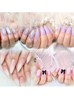 ワンホン&スカルプネイルサロン金山 lily nail【8月1日NEW OPEN(予定)】の写真/大人可愛い韓国・ワンホンネイルで指先をもっと上品に。オフィスにも馴染む洗練デザインをご提案。