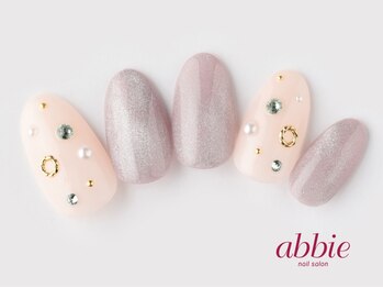 ネイルサロンアビー 北千住店(abbie)/マグネット×ビジュー　￥12001