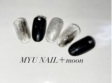 ミューネイル プラスムーン 桜本町店(MYU NAIL +moon)/ブラック定額ネイル