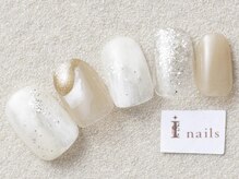 アイネイルズ 三宮店(I nails)/ヌーディーマーブル￥7000