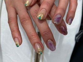 <ハンド>デザインシンプルネイル