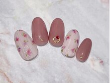 ルームヘアネイル 曙橋店(Room hair nail)/ガーリーフラワーネイル