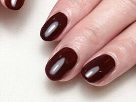 クールなワンカラーネイル