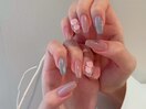 マグネットネイル/薔薇ネイル