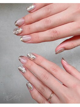 クリーム(Nail Atelier CREAM)/お任せdesign☆ベージュ系