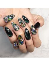 ネイルサイン ラフラフ(NAIL SIGN ROUGH LOUGH)/ダークカラーも派手に仕上がる