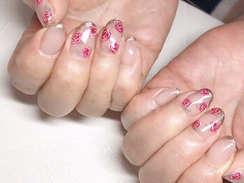 ラドール(La Dhole)/薔薇ネイル