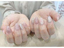 マル ネイル(maru nail)/ミラーフラワーデザイン！