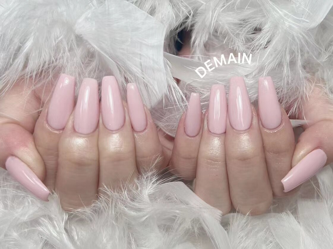 2025年-2026年冬トレンド】ワンカラー ハンド スーパーロングのネイル