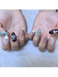 手書きアート／リボン／落書き