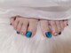 ビンネイル(Bin nail)の写真/丁寧な技術で仕上がりとモチの良さに定評あり◎幅広いシーンに大活躍のフットネイルで女性らしさをUP♪