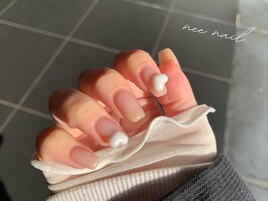 ぷっくりハートnail