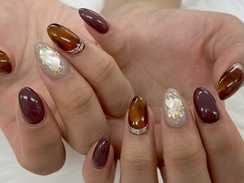 ディーネイル 池袋(D-nail)/【山崎】べっ甲ネイル