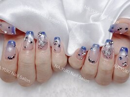 蝶々デザインネイル