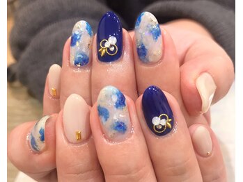 ドレス ネイルアンドアイラッシュ 梅田(Dress)/【Dress 梅田】タイダイネイル