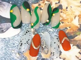 【自爪ネイル】秋カラーネイル