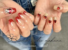 マハナ(mahana)/レッドフレンチネイル