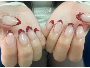 ココナッツネイル/フレンチネイル