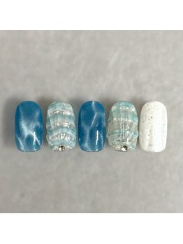 貝殻、夏デザイン