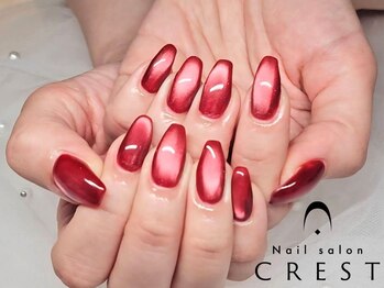 クレスト(CREST)の写真/【品のあるデザインで印象UP♪】大人カワイイデザインでワンランク上の指先に♪マグネットワンカラー¥5800