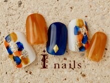 アイネイルズ 町田店(I nails)/レトロ塗りかけネイル　7980円