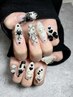 hand【新規/オフ込】《長出し/スカルプネイル》持込みデザインやり放題120分