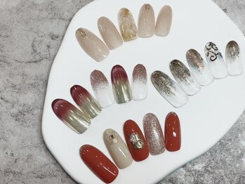 リアン 川崎店(Lien)の写真/【定額シンプル¥6500～季節デザインも随時更新中★】トレンドコース￥7500で秋の彩りを指先に♪