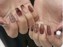 サンミーゴネイル 神戸店(Sunmego Nail)/チェック×ワンカラー