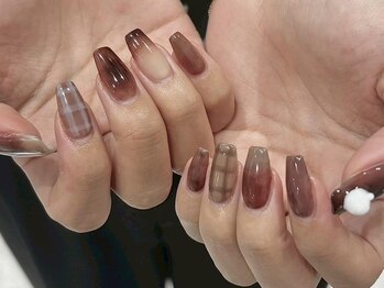 チェック×ワンカラー