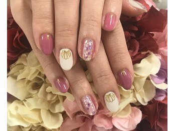 ダブルネイル(Double Nail)/【芝田】お嬢様ネイル