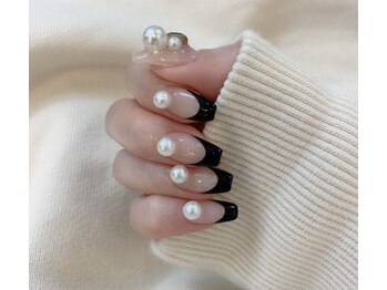 バースデーバースデー 藍住店(BirthDay BirthDay)/☆黒フレンチネイル