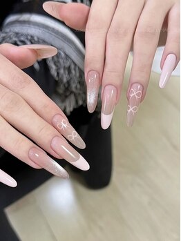 ロータス 渋谷店(LOTUS)の写真/ハイセンスなモテ可愛ネイルが楽しめる☆ちゅるん/艶っぽ/ガーリ/チーク/フレンチデザイン多数!!パラジェル
