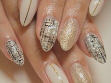 アールローズ(R-rose)/大人ツイードネイル￥9525