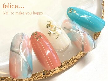 ネイルサロン フェリーチェ(felice)/【定額ネイル】¥7480