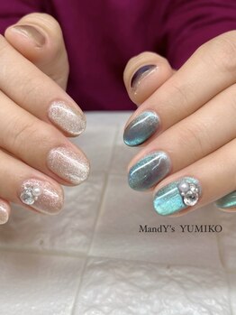 マンディーズ(MandY's)/マグネット/ストーン／アシンメ