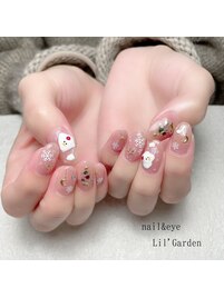 クリスマスネイル＊雪だるま