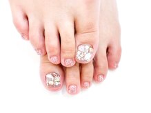 ネイルコレクション ベビーピンク(Baby Pink)/フット＋甘皮ケア＋親指ストーン