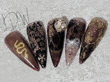 ネイルズエルディーダブリュー(Nails_l.d.w)の雰囲気(デザイン入りマグネットジェル )