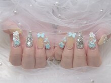 バベル 心斎橋店(Babel)/ブルーチェックネイル