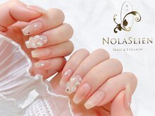 ノーラスリエン 銀座(NOLASLIEN)/ウル艶リボンネイル 東銀座