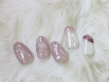 アリー(ALLIE´)/ぷっくりリボンネイル